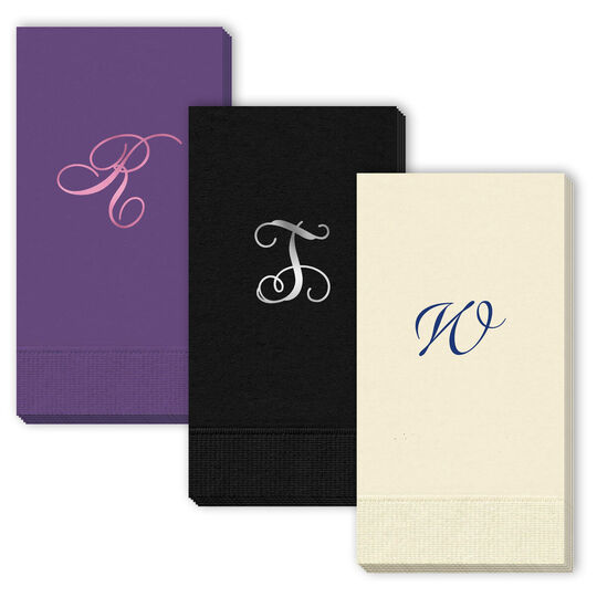 Design Your Own Single Initial Guest Towels